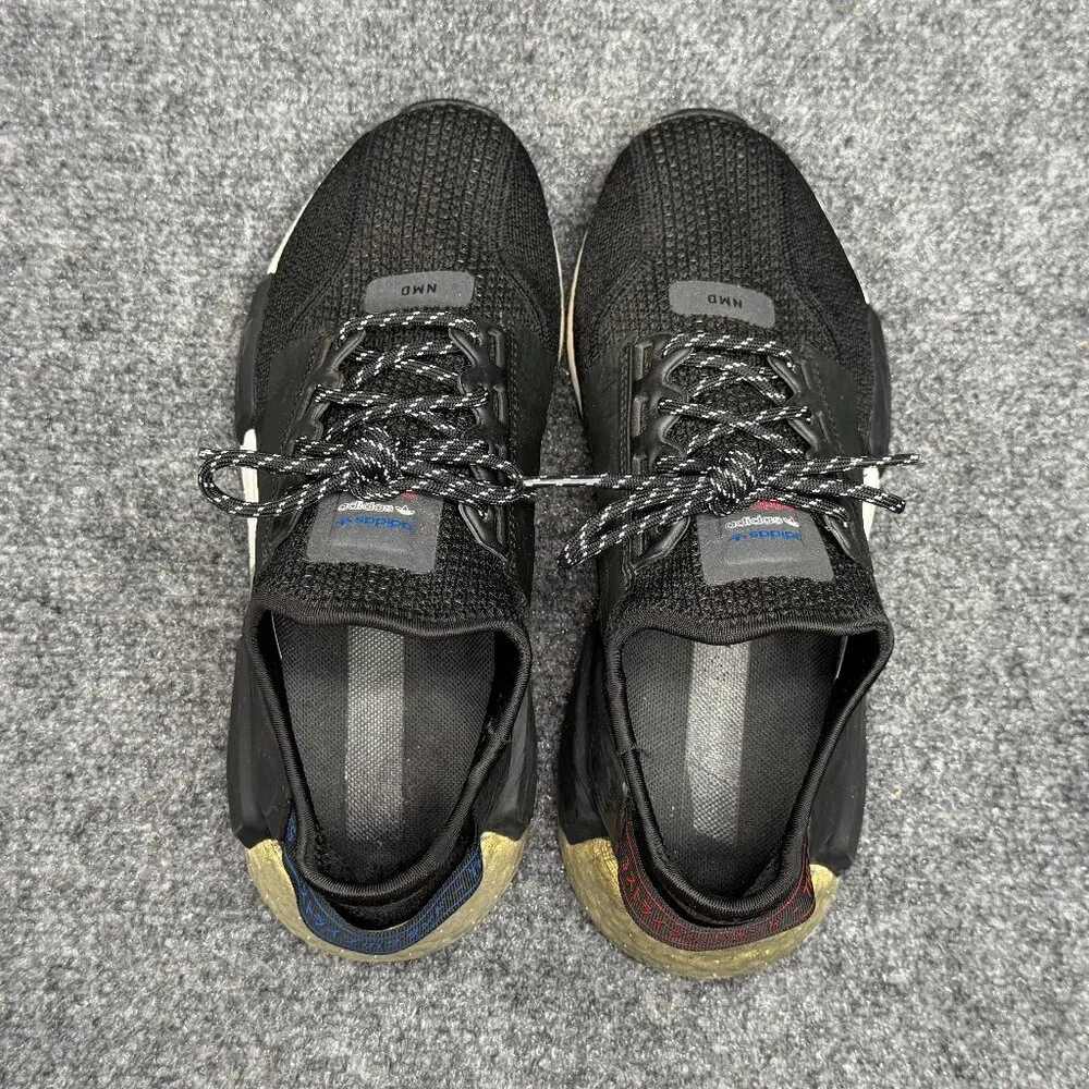 Adidas NMD R1 V2 Running Shoes Boys Size 6 Black Retro Athletic Training Sneaker